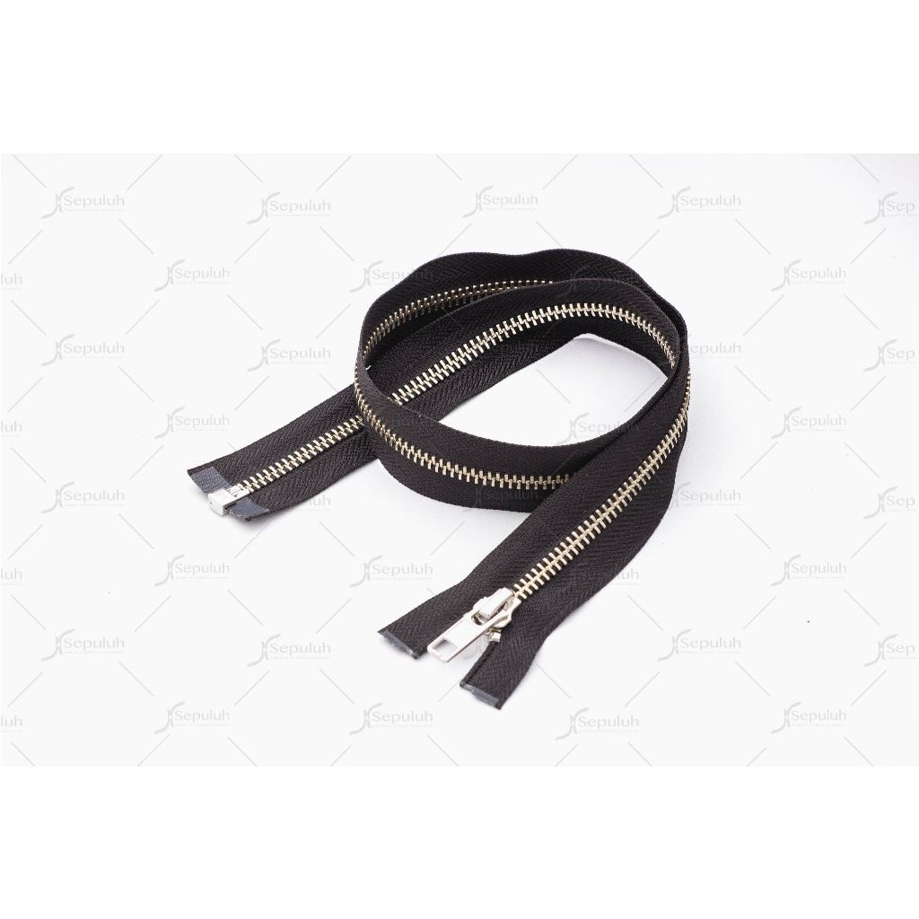 Ritsleting Sleting Zipper YKK Jaket Besi - NIckel No. 10 - MNOR-106 (1 LUSIN)