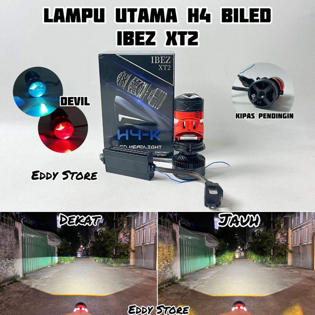 IBEZ XT1 & XT2 - Lampu Utama H4 Biled