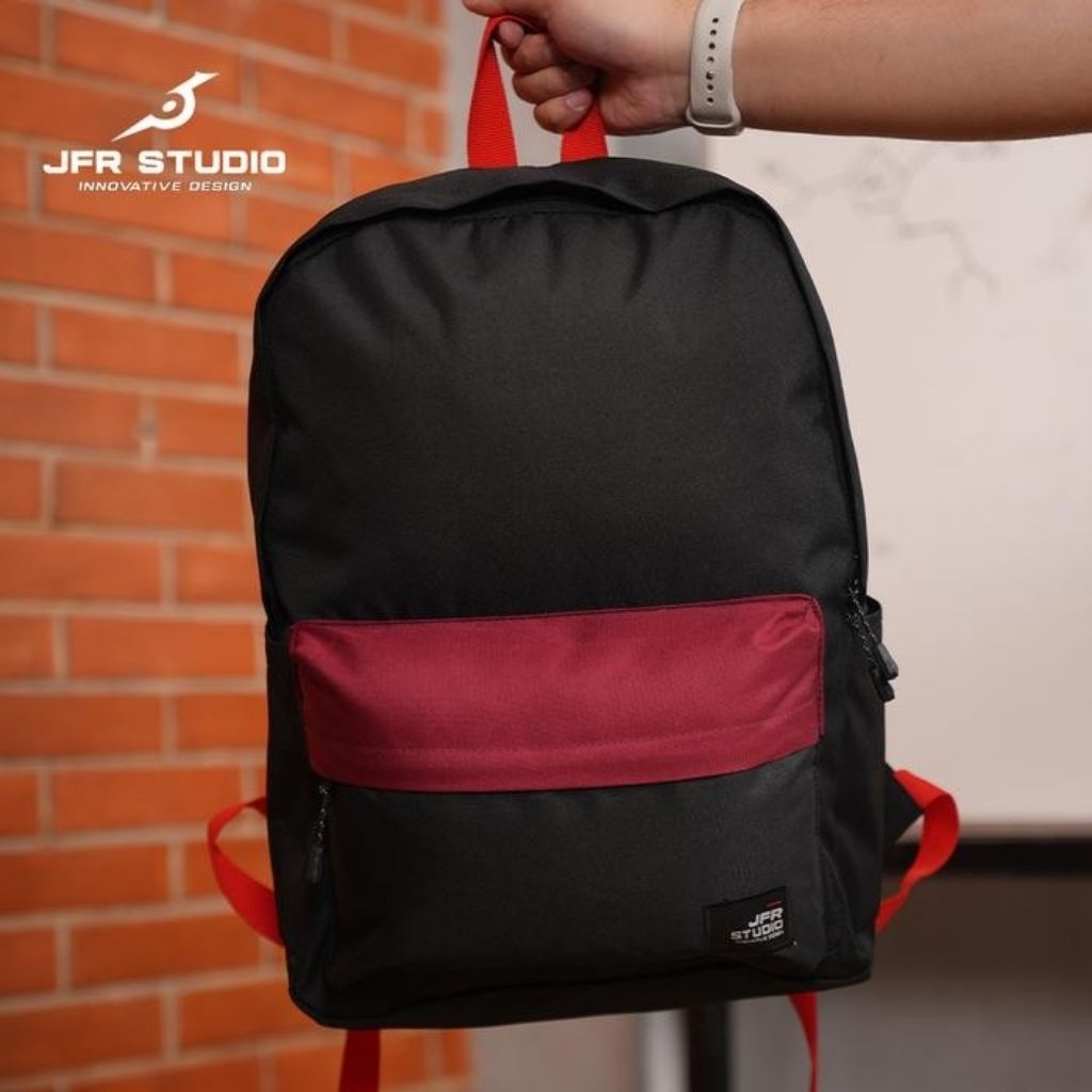 JFR Gravel Backpack - Tas Ransel Sekolah JBAG25 - BLACK New Original