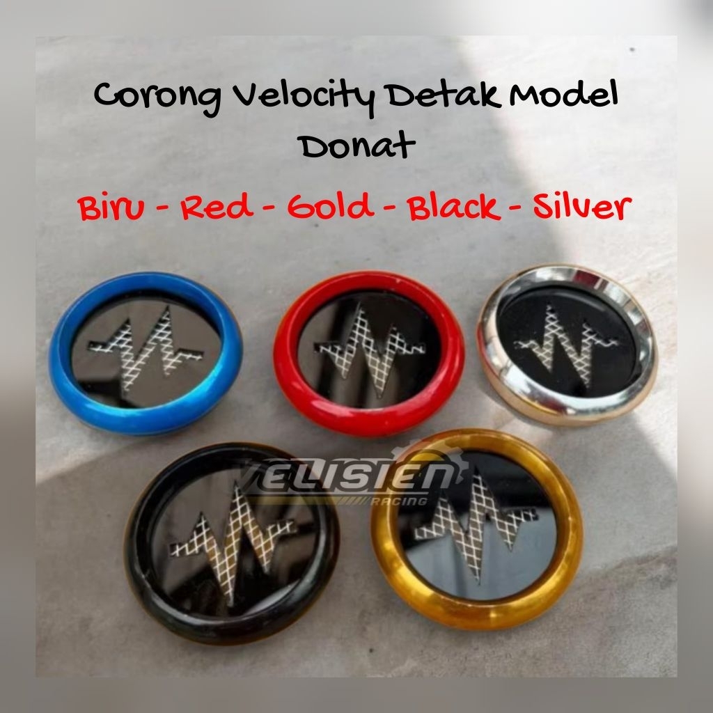 Corong Karbu Donat Velocity Box Filter Udara Veloscope Motif Detak Variasi Motor Mio Vario Beat