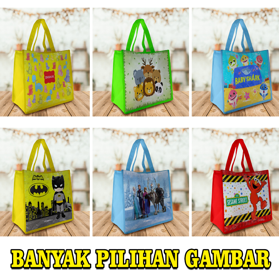 Tas Souvenir Ulang Tahun, Tedak Siten Hampers Goodie Bag dan acara syukuran, murah banyak motif