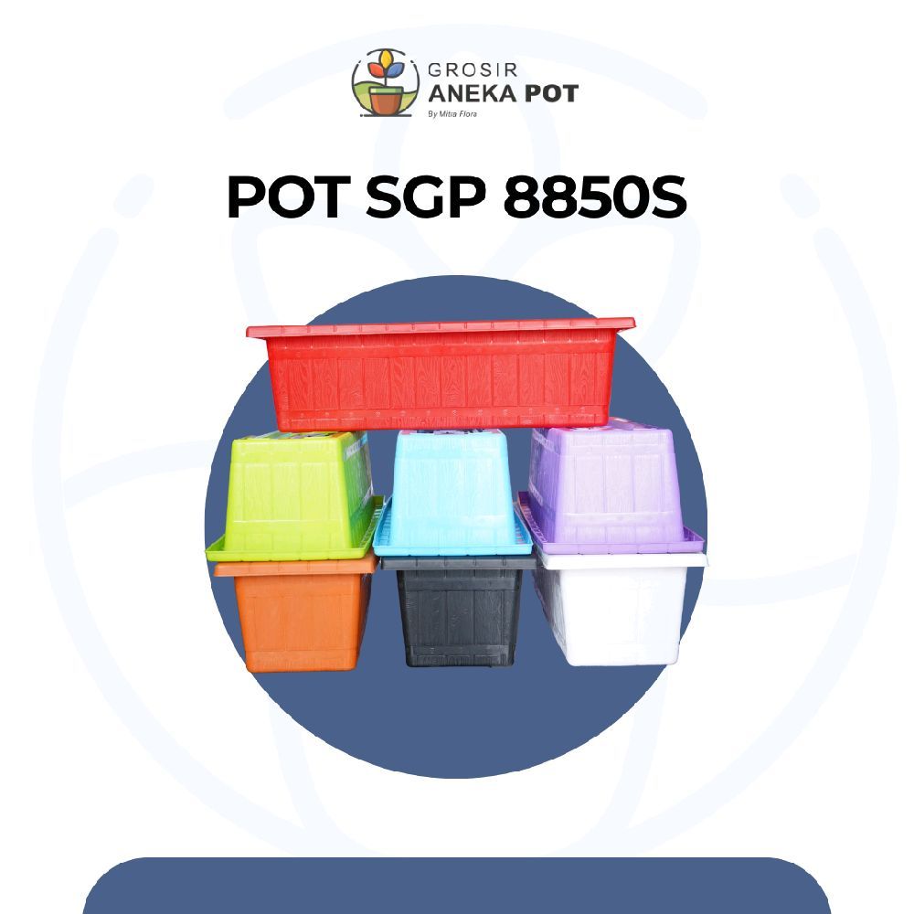 Pot SGP 8850S Panjang Gentong Plastik Tebal Tanaman Hias