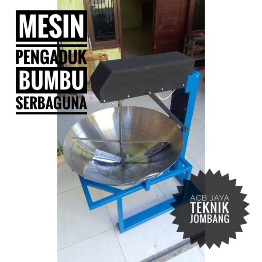 Mesin Pengaduk Dodol / Mesin Pengaduk Bumbu / Pengaduk Selai Wajan 55 cm Otomatis