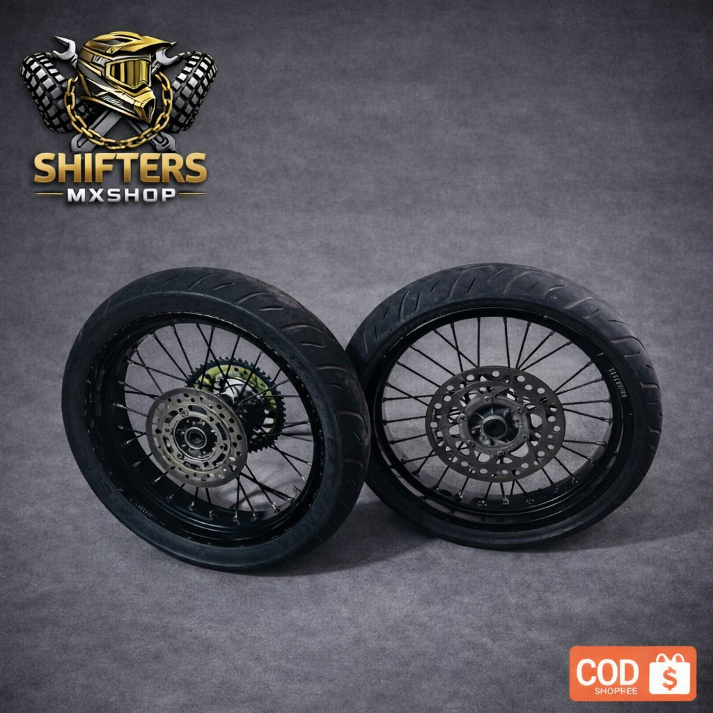 welset supermoto ring expedition klx150 ban maxxis