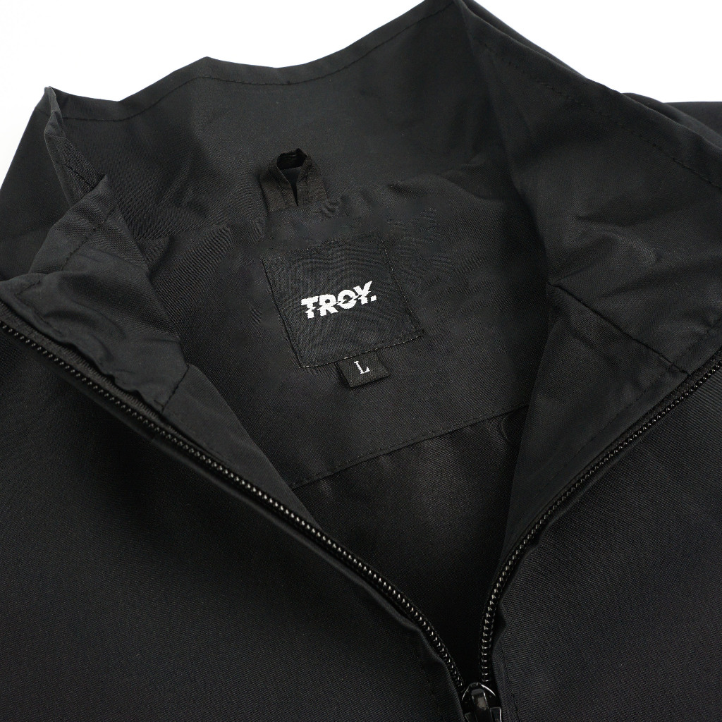 Troy Company Jacket Tracktop Full Black Flag of Earth - Jaket Tracktop Full Hitam JTT 3575