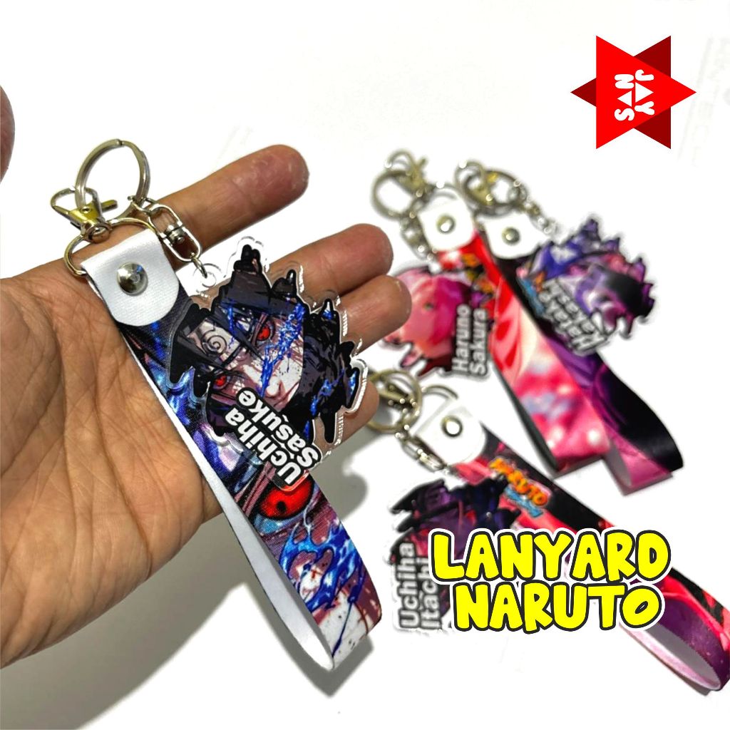 GANCI LANYARD NARUTO CUTE UNIK GANCI LANYARD NARUTO ITACHI SAKURA