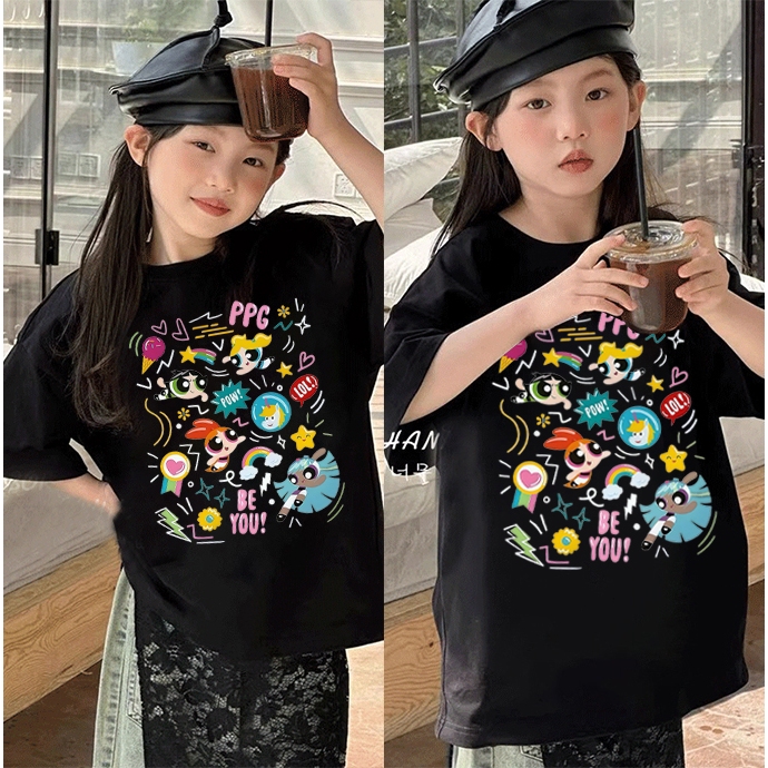 [COD]Kaos anak|2-12 Tahun|kaos Cetakan polisi wanita kecil yang lucu|korea style premium baju atasan