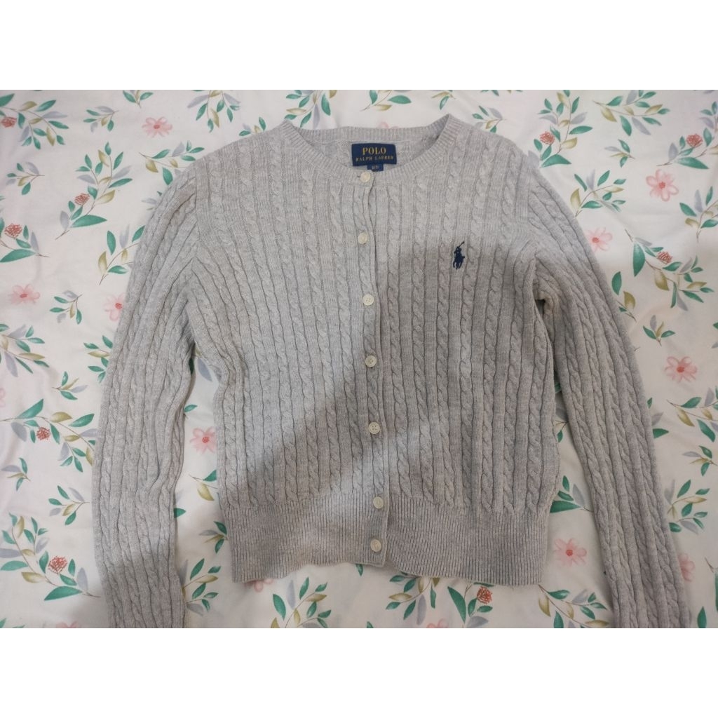 preloved cable knit cardigan Ralph Lauren