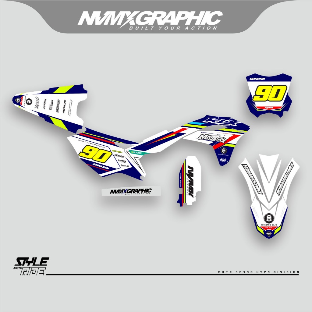 Decal Stiker KX Full Body Sticker Motor Trail Custom