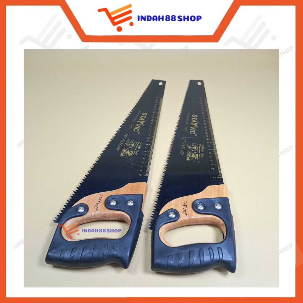 Gergaji Potong Kayu / Gergaji Tangan Gagang Karet / Graji Gorok Kayu