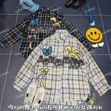 PLUSBABY - Top Kemeja Flanel Kotak Kotak Romantic Girl Blink Ori MX Oversize Jumbo Import Premium