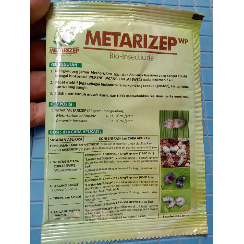 Metarizep 50 Gram Bio Insektisida/Metarizep 50 gram
