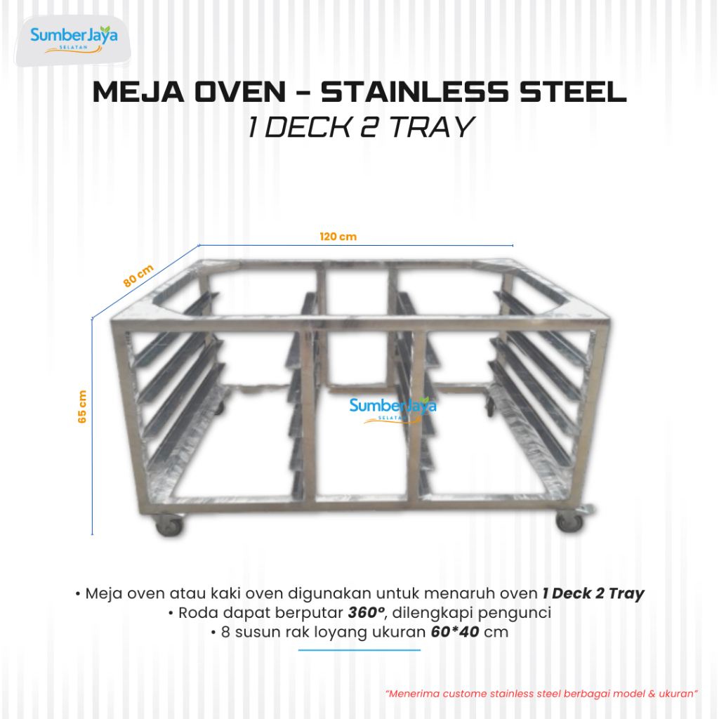 Meja Oven / Kaki Oven Stainless - Oven Deck