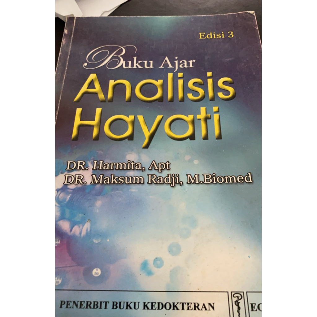 buku ajar analisis hayati