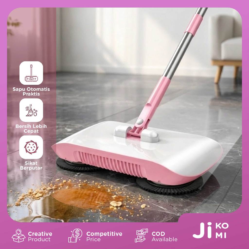 SAPU LANTAI OTOMATIS Ultra Broom Pembersih Debu Dorong Serbaguna - JI