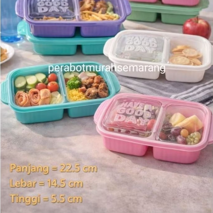 lunch box set sendok garpu gengki