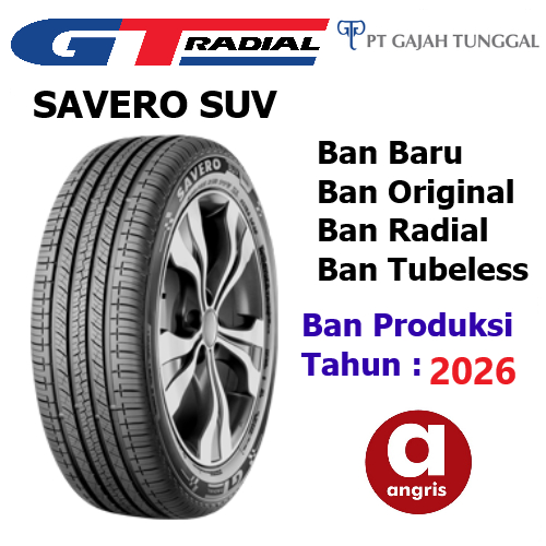 GT Radial Savero SUV 265 65 R17  Ban 265/65 Ring 17  Mobil Fortuner Pajero Sport Fortuner Hilux