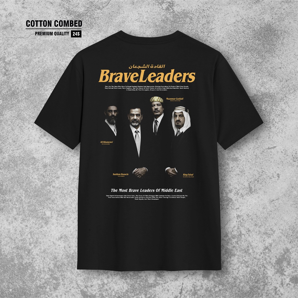 Saddam Hussein - Ali Khamenei - Muammar Gaddafi - King Faisal : Kaos Brave Leaders of Middle East. K