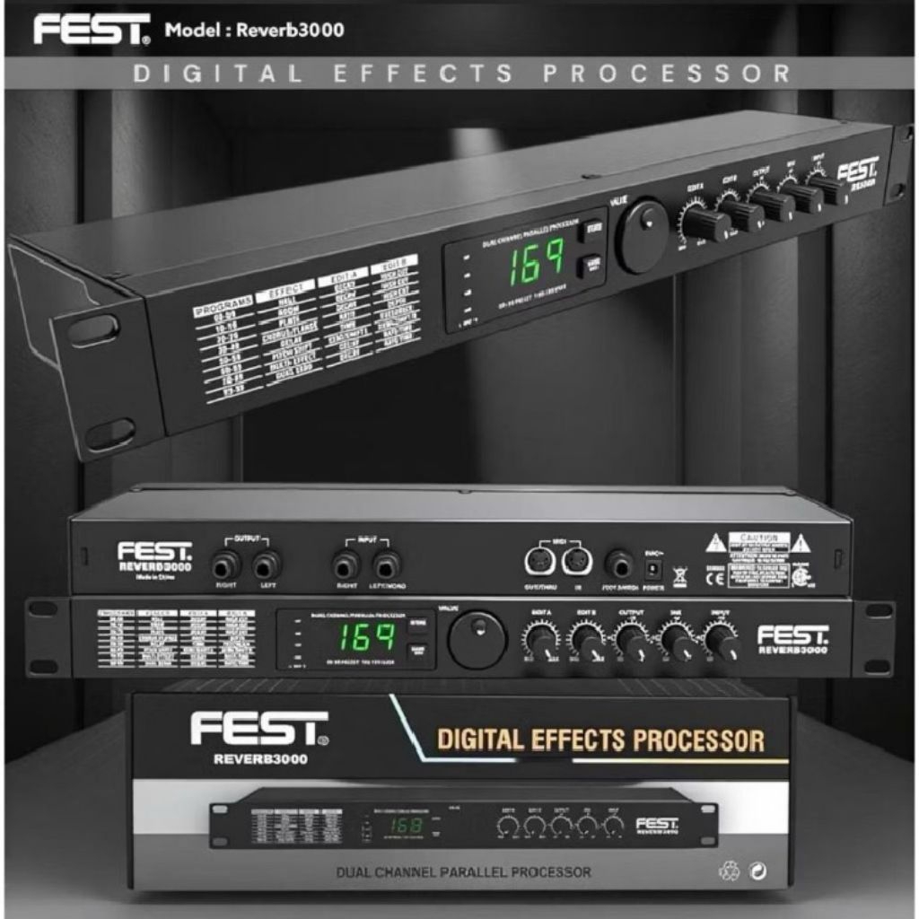 Efec Vokal Fest Reverb3000 Original Efek Vokal Reverb 3000