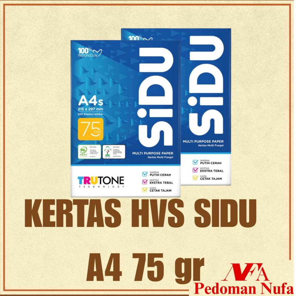 KERTAS HVS A4 75 GR SIDU/ SINAR DUNIA