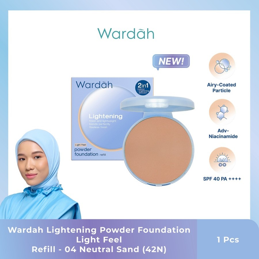 Bedak Wardah Refill - Ringan, Matte Natural, Perlindungan UV