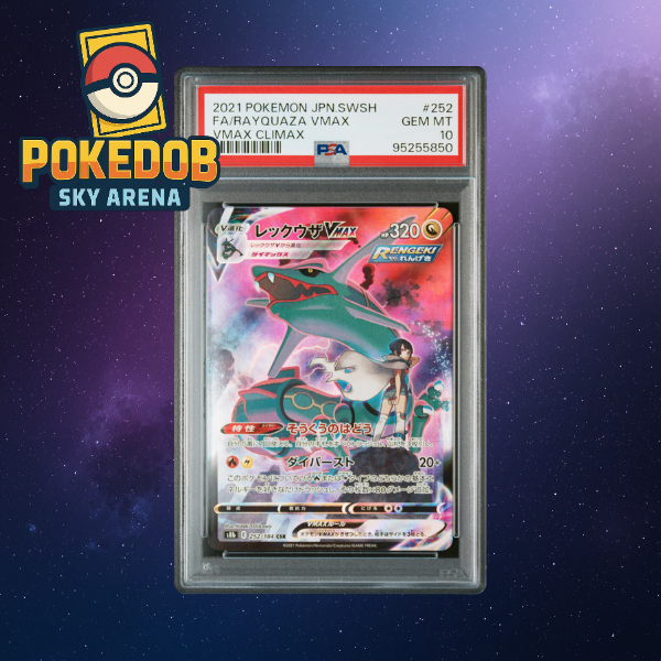 PSA 10 GEM MINT Rayquaza VMAX FA #252 VMAX Climax 2021 | Pokemon Japan TCG
