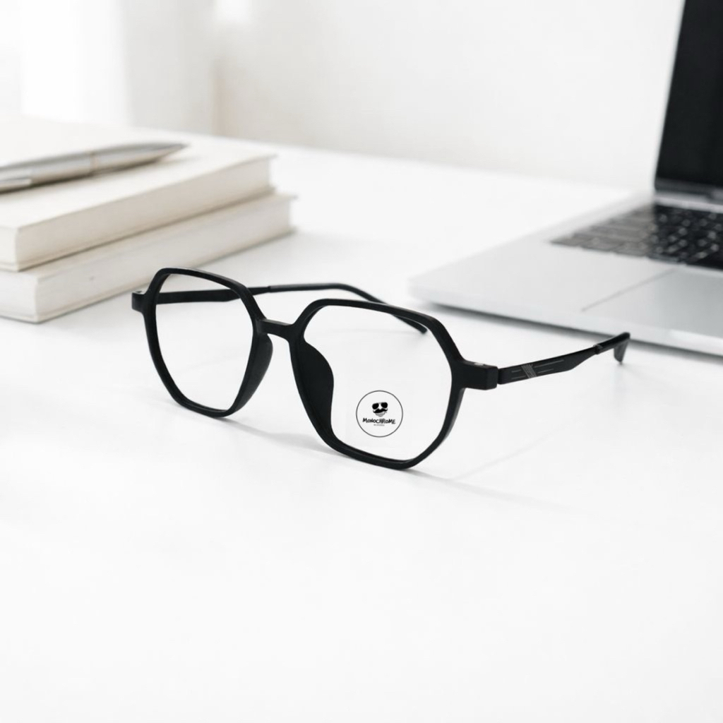 Frame kacamata hexagonal kode Digta