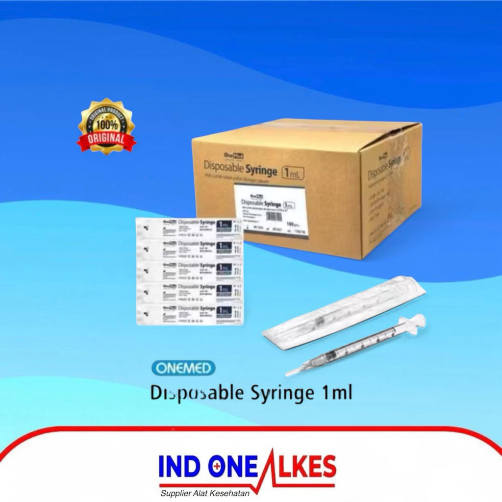 Spuit 1 cc 1cc 1ml Onemed Box