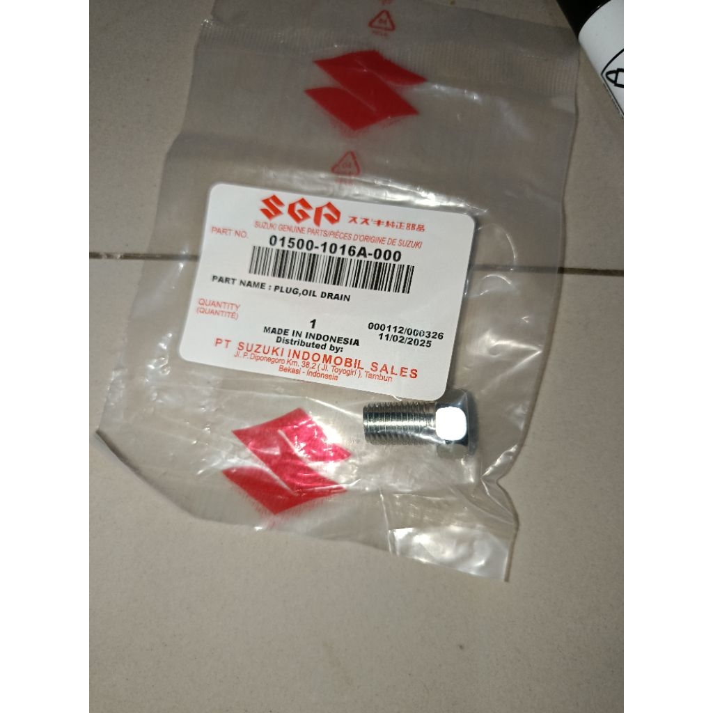 baut tap oli suzuki shogun 125 RR FL,SP FL NEW,AXELO,AXELO SP ori sgp