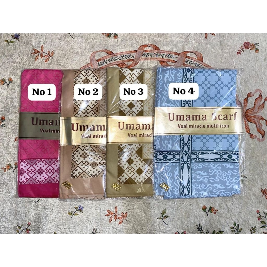 Umama Scarf Voal Miracle Motif Segiempat