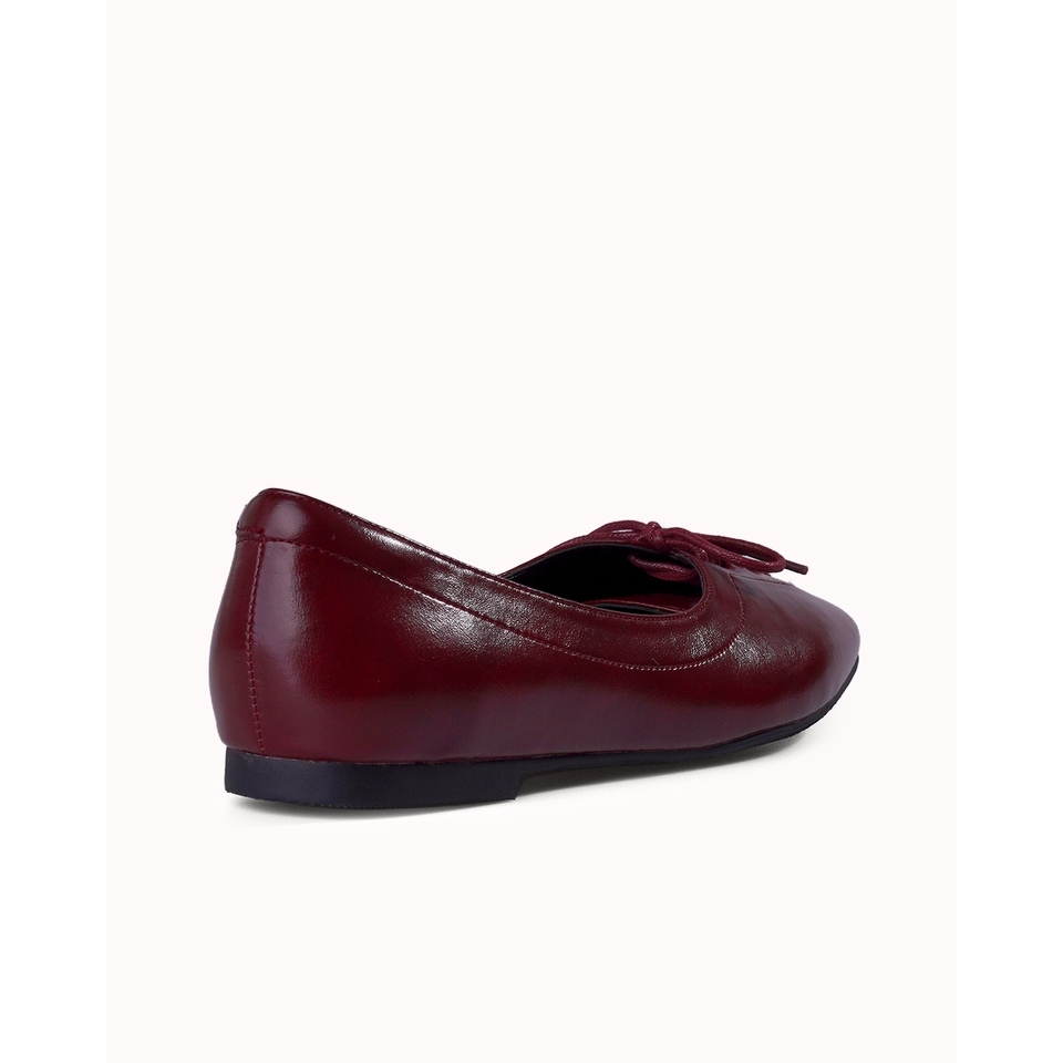 Everbest EVB Valet Flat Shoes Wanita Black & Maroon
