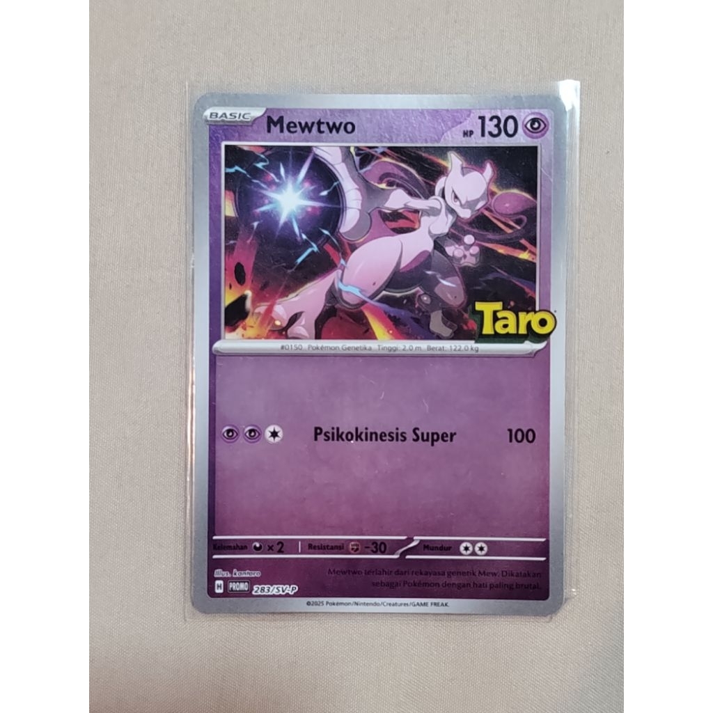 Mewtwo 283/SV-P Kartu Promo TARO - KARTU POKEMON TCG INDONESIA