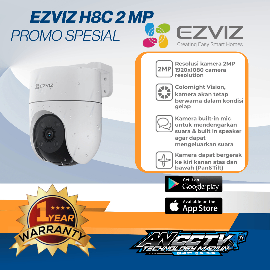 EZVIZ H8C 2MP KAMERA CCTV OUTDOR