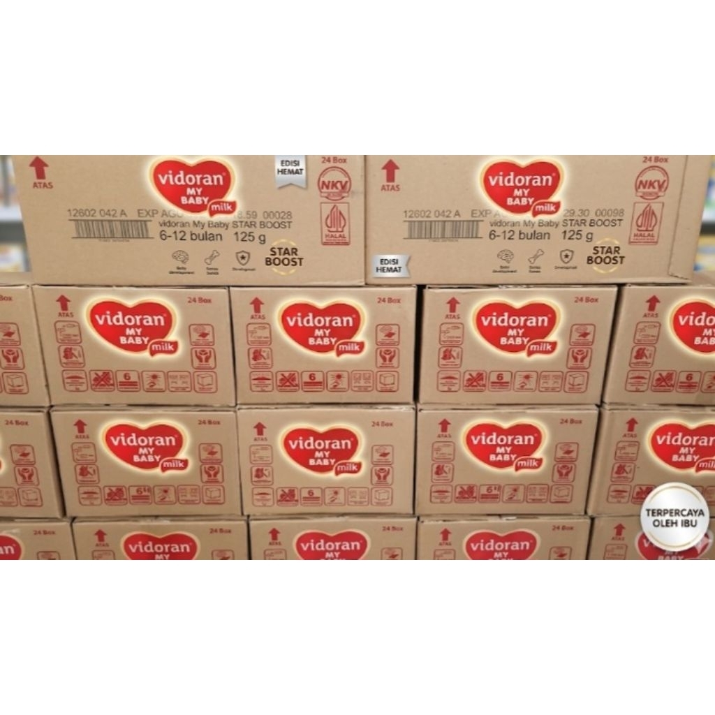 Vidoran 6-12 Bulan 125gr Karton Isi 24 Exp SEPTEMBER 2027