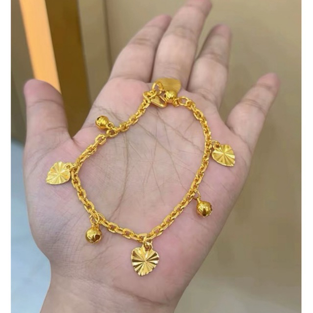 ayrahaccesories gelang rantai bola lapis emas 24k