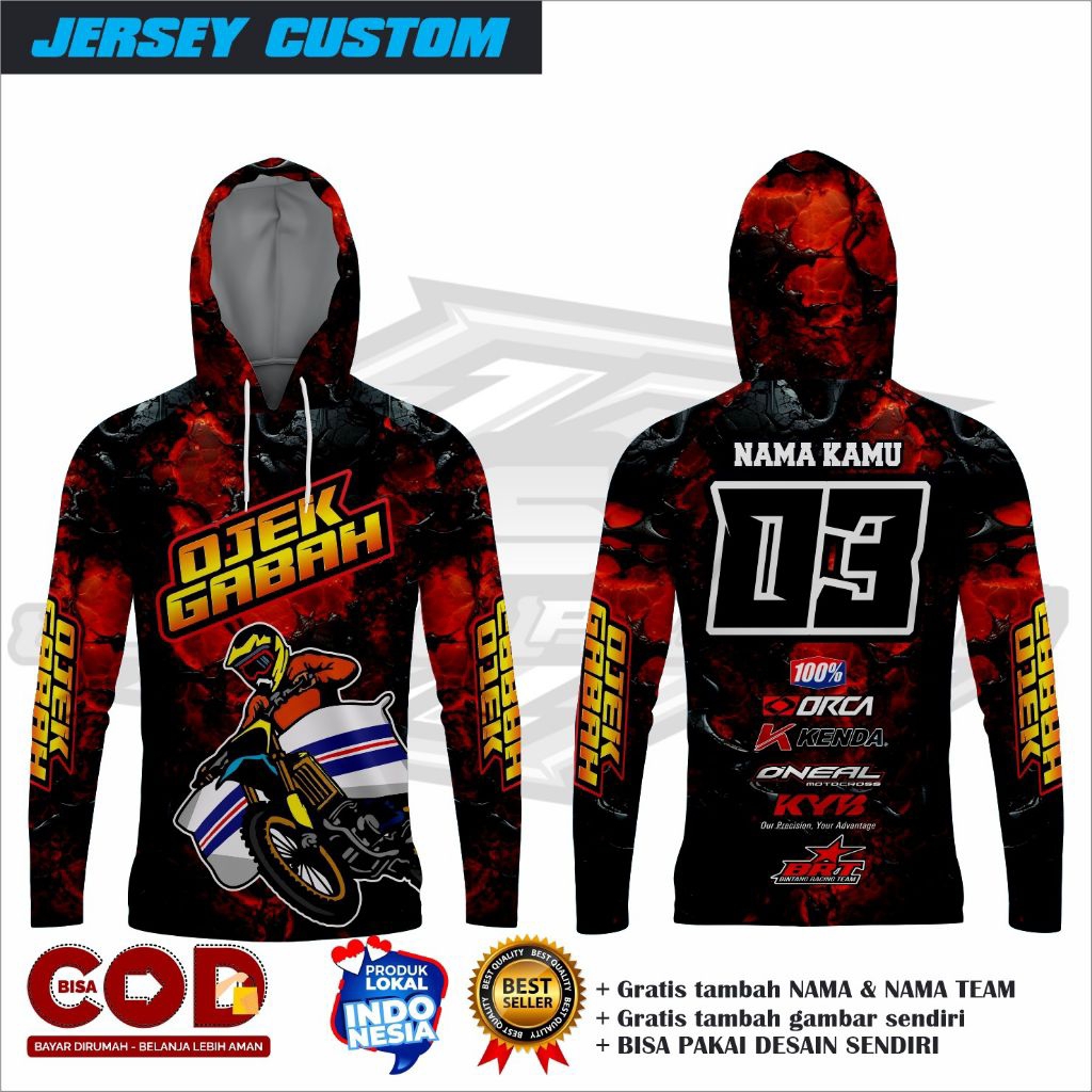Jersey ojek gabah terbaru/Jersey ojek gabah custom/Jersey ojek gabah balap