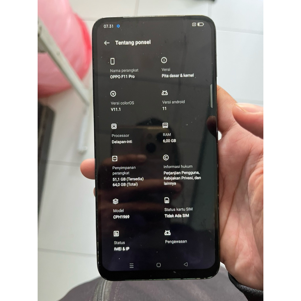 OPPO F11 Pro RAM 6/64 LCD Ganti | HP Second Murah