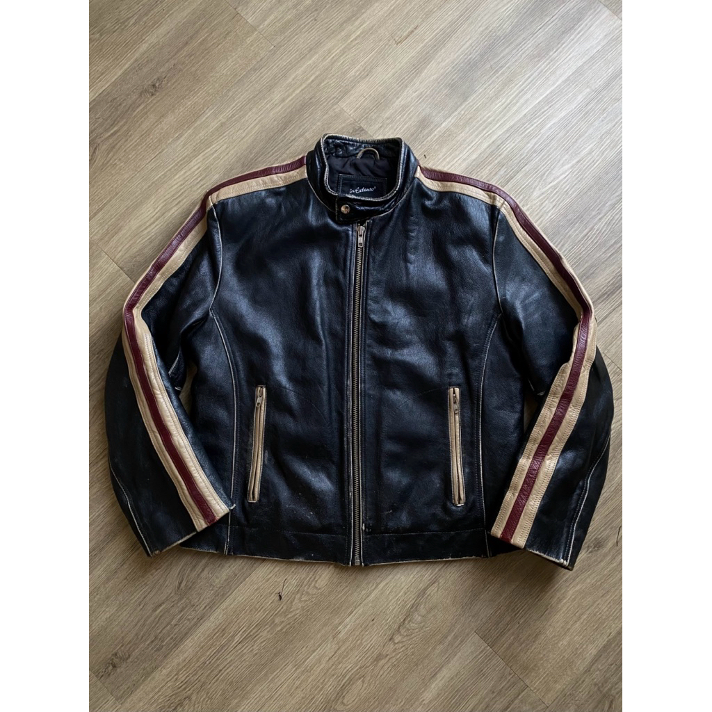 “IN EXTENSO”  VINTAGE CAFERACER LEATHER JACKET | BIKERS