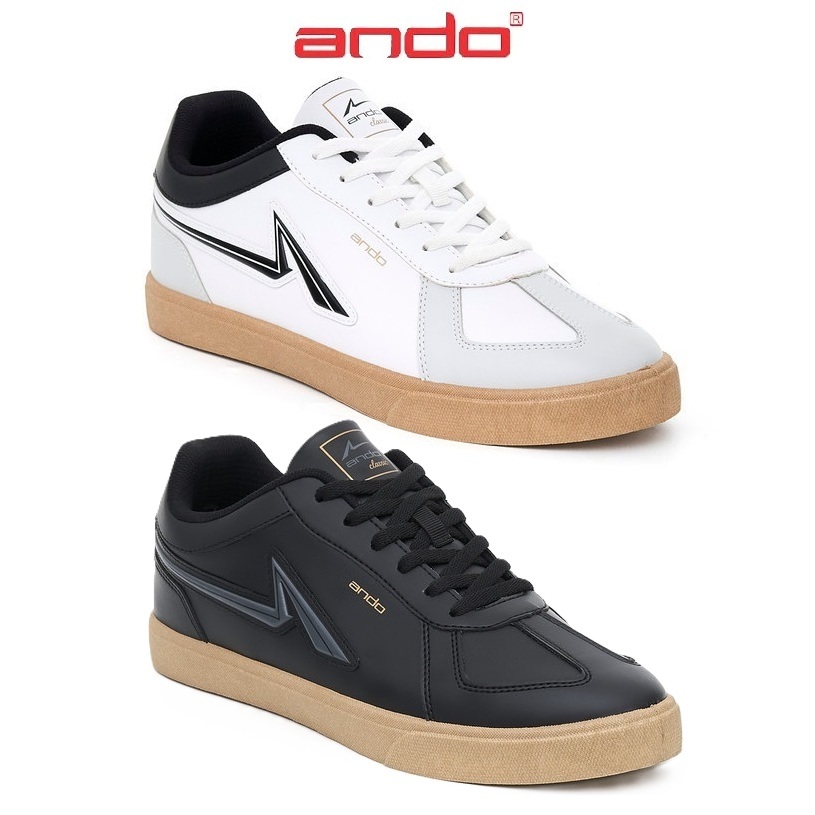 Ando Hedley Sepatu Sneakers Pria Dewasa - Putih Hitam