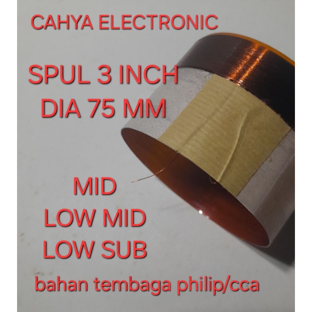Spul speaker ads 3 inch dia 75 mm