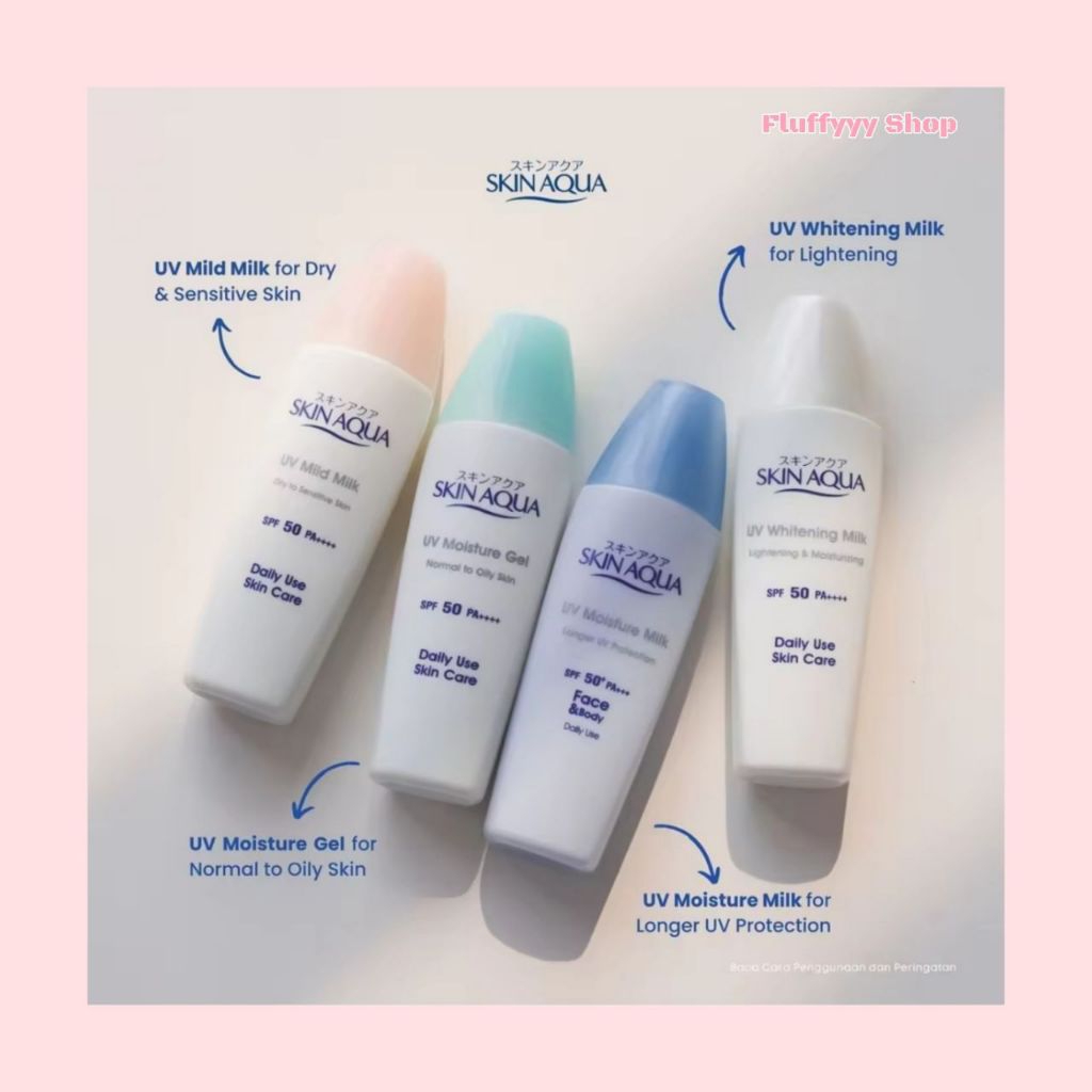 [Free gift] Skin Aqua Sunscreen series SPF 50 lotion 40Ml/ whitening milk/moisture milk