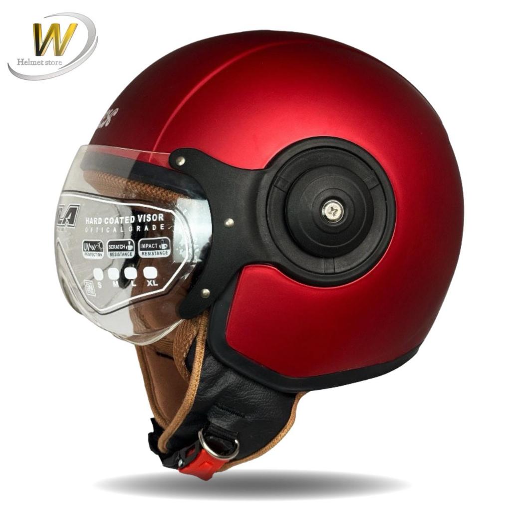 HELM MLA  OCTAGON SNI KACA PILOT MLA HIJAB HELMET MARUN DOF HELM HIJAB OCTAGON