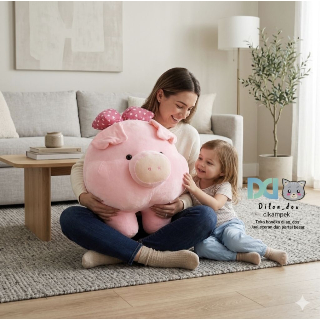 Boneka babi Ping Pita Boneka Babi pita jumbo
