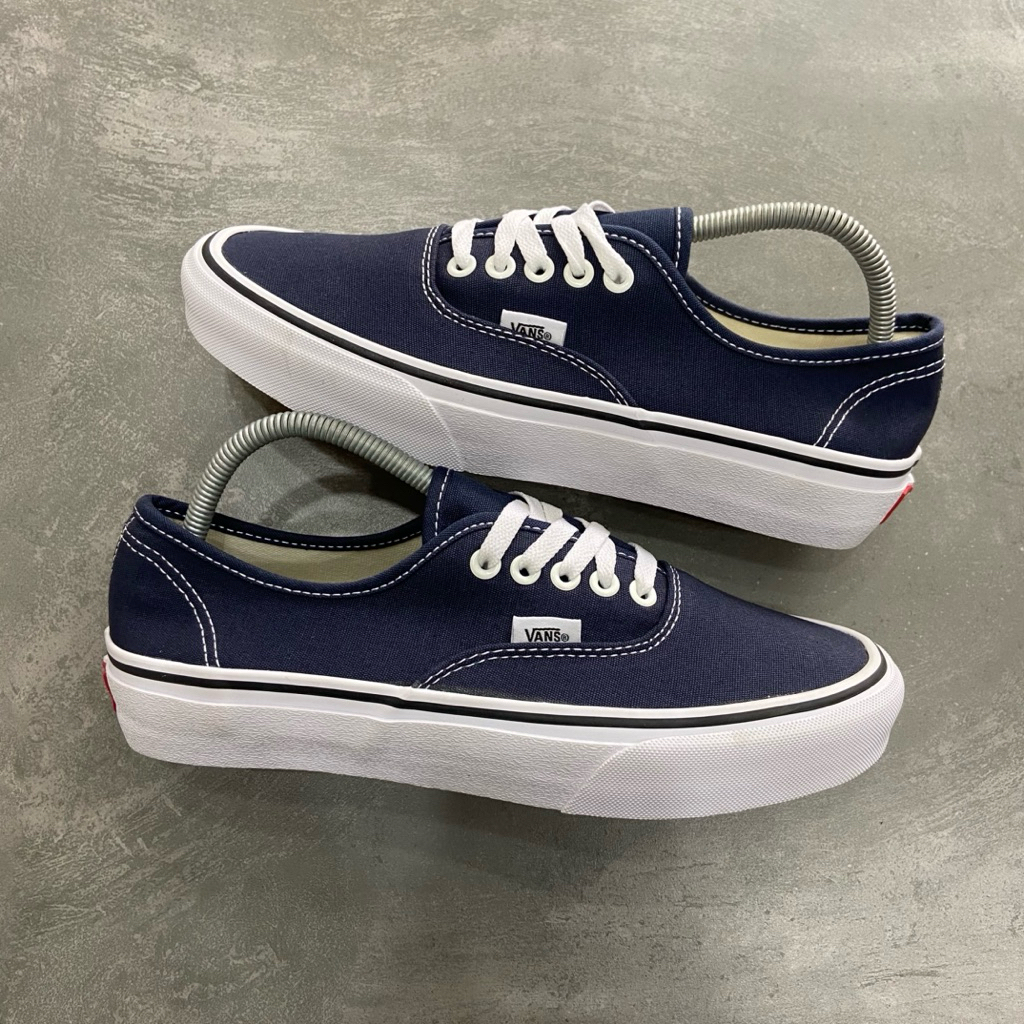 [Size 41] Rare Vans Authentic Classic Dress Blue Navy White Second Kondisi Mulus Nominus Like New An