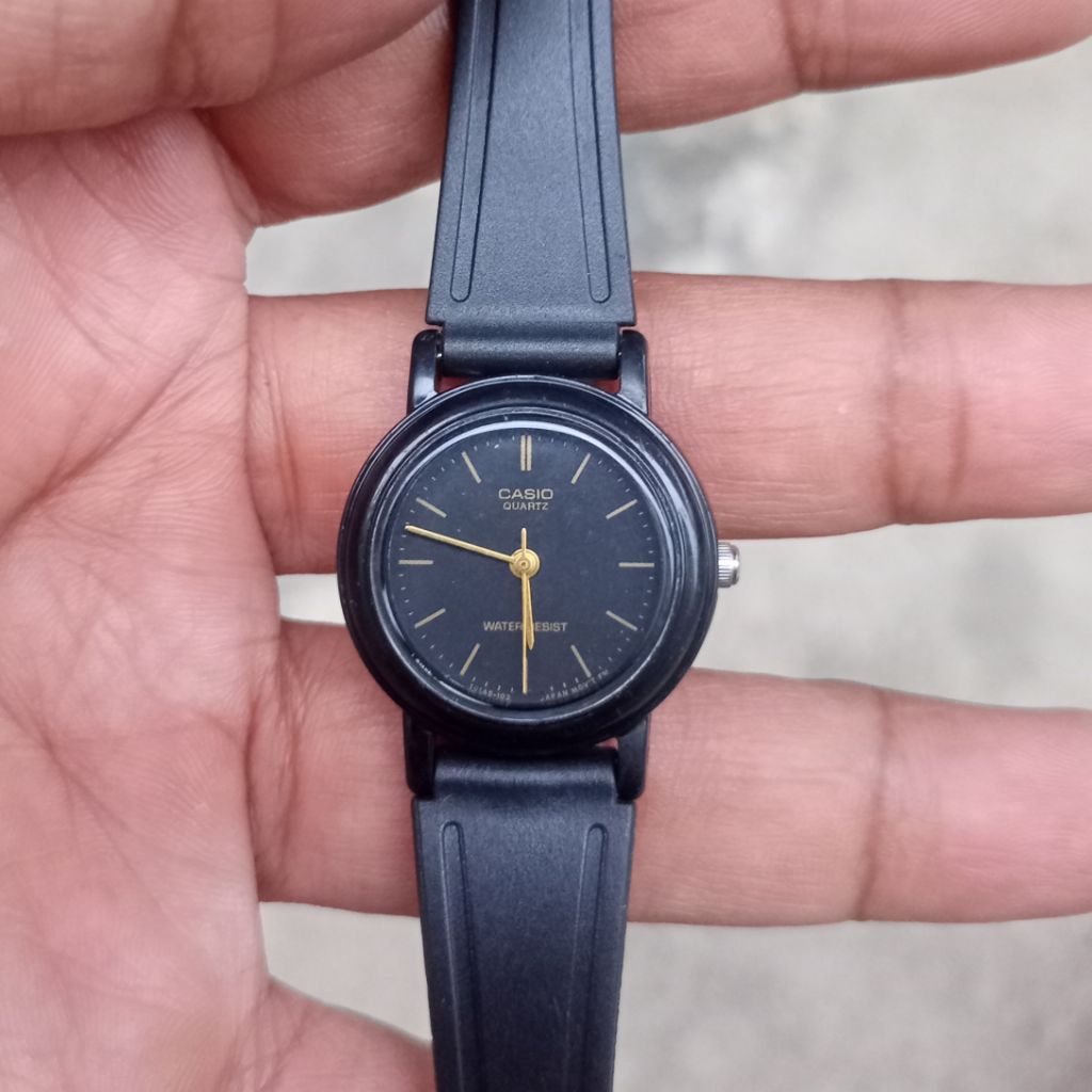 Jam Tangan Casio LQ139 Original Wanita Dial Black Preloved Second Bekas