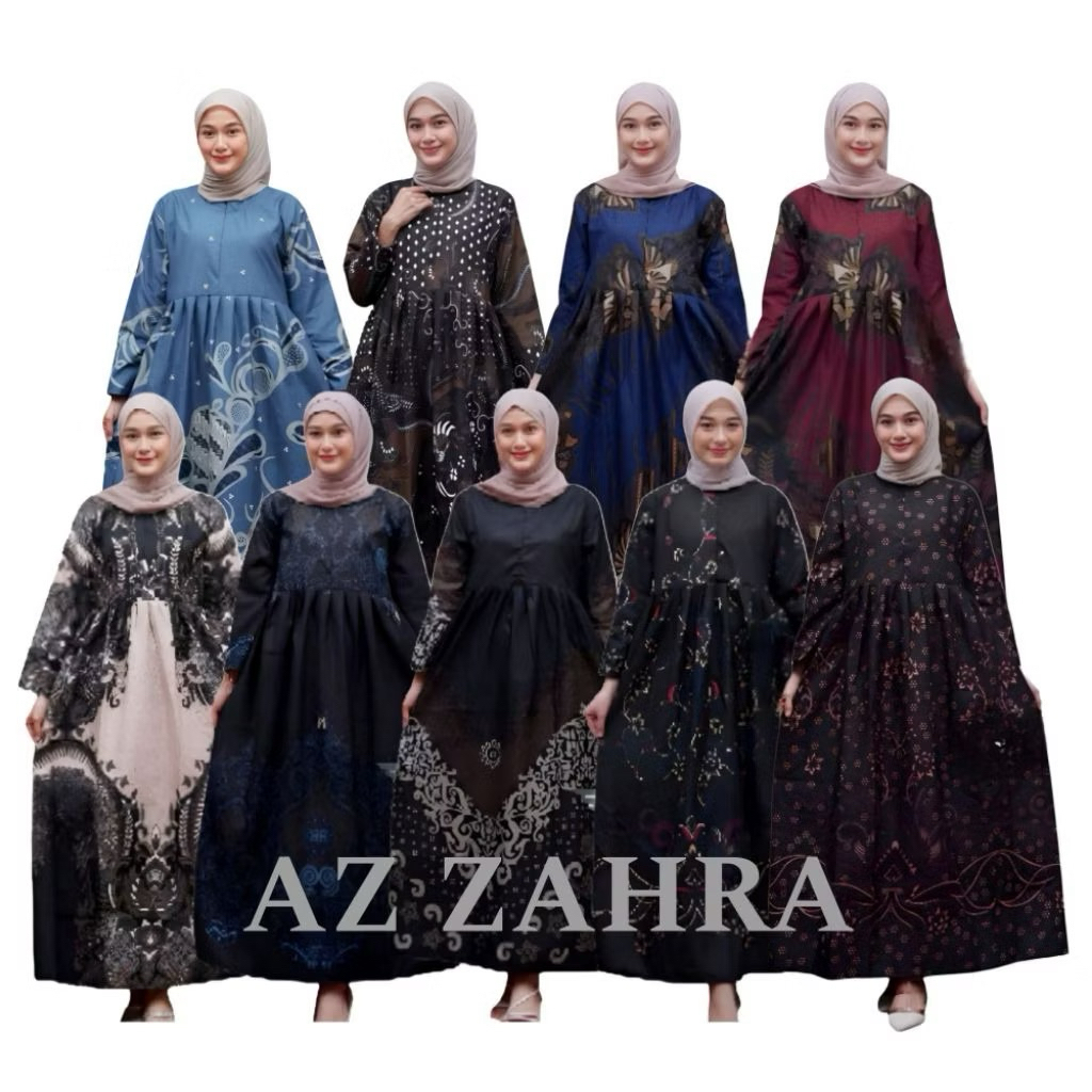 GAMIS BATIK WANITA SYARI MOTIF ELEGAN