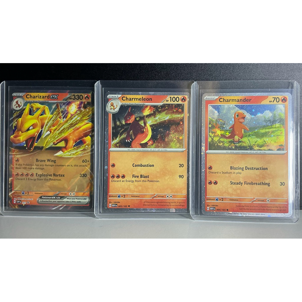 ( EN ) Charmander & Charmeleon Cosmos Holo Charizard Promo