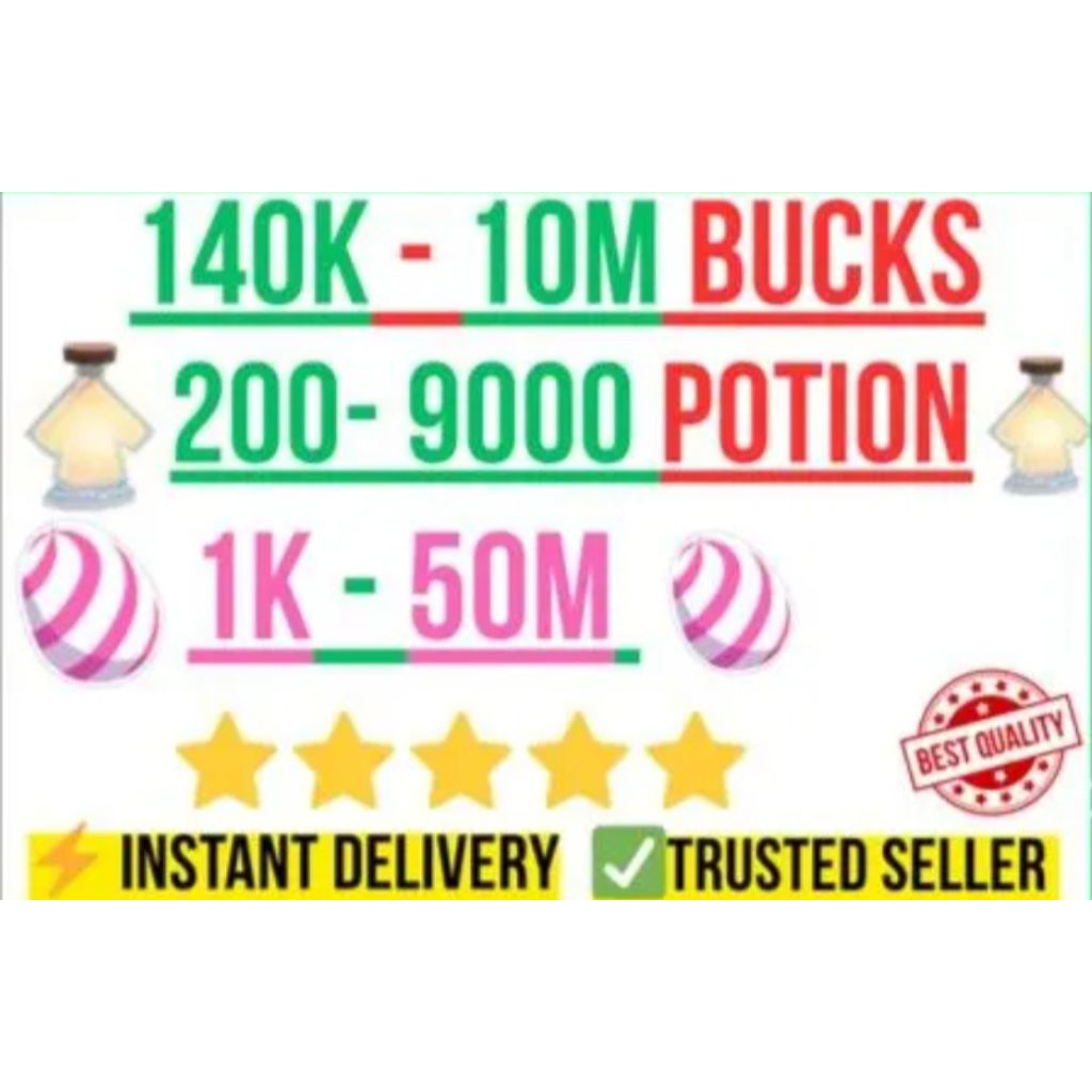 Akun Adopt Me (Bonus Age Potions + Bonus Bucks) aman