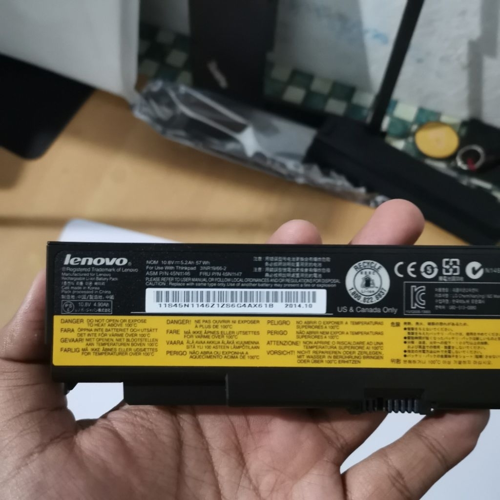 Baterai Thinkpad T440P Copotan
