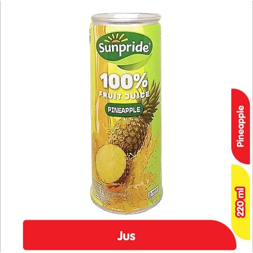 Sunpride Jus Buah Nanas Kaleng 220ml